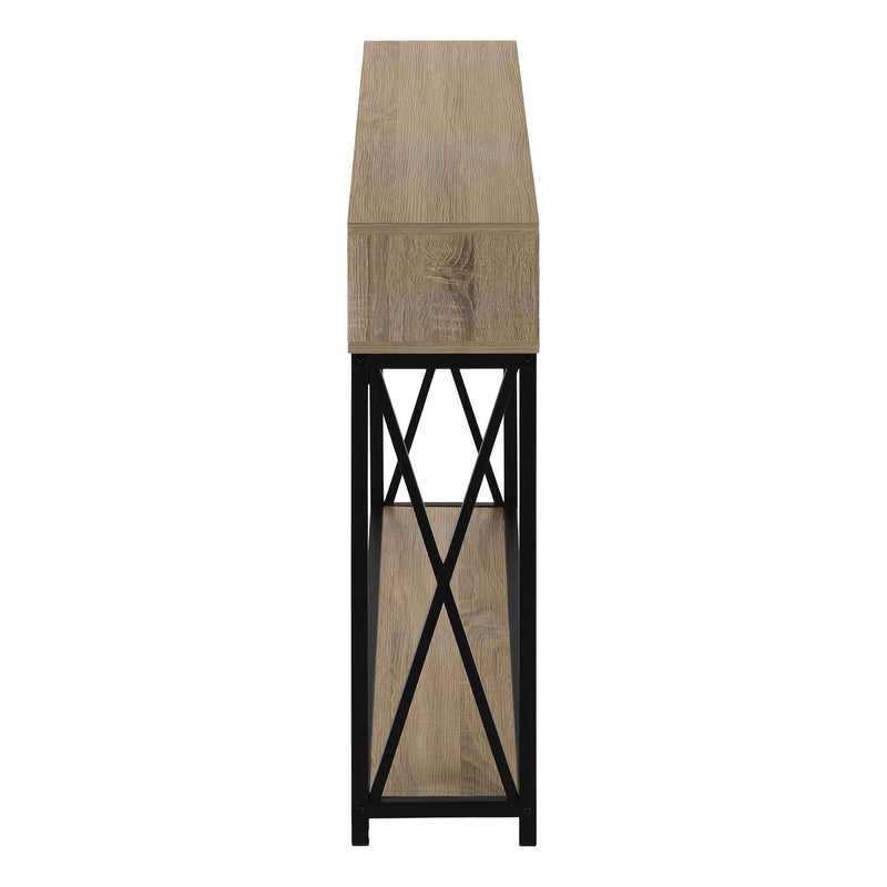 Monarch I 3573 Hall Table - Taupe/Black IMAGE 3