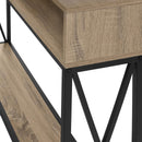 Monarch I 3573 Hall Table - Taupe/Black IMAGE 6
