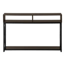 Monarch I 3574 Hall Table - Espresso/Black IMAGE 2