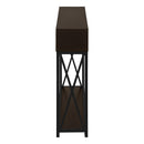 Monarch I 3574 Hall Table - Espresso/Black IMAGE 3