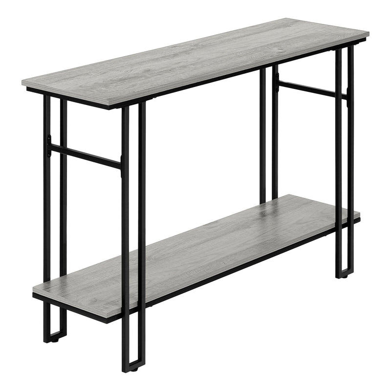 Monarch I 3576 Hall Table - Grey/Black IMAGE 1