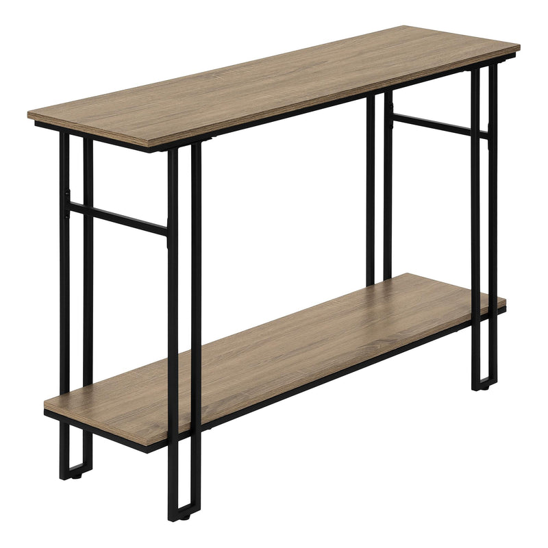 Monarch I 3577 Hall Table - Taupe/Black IMAGE 1