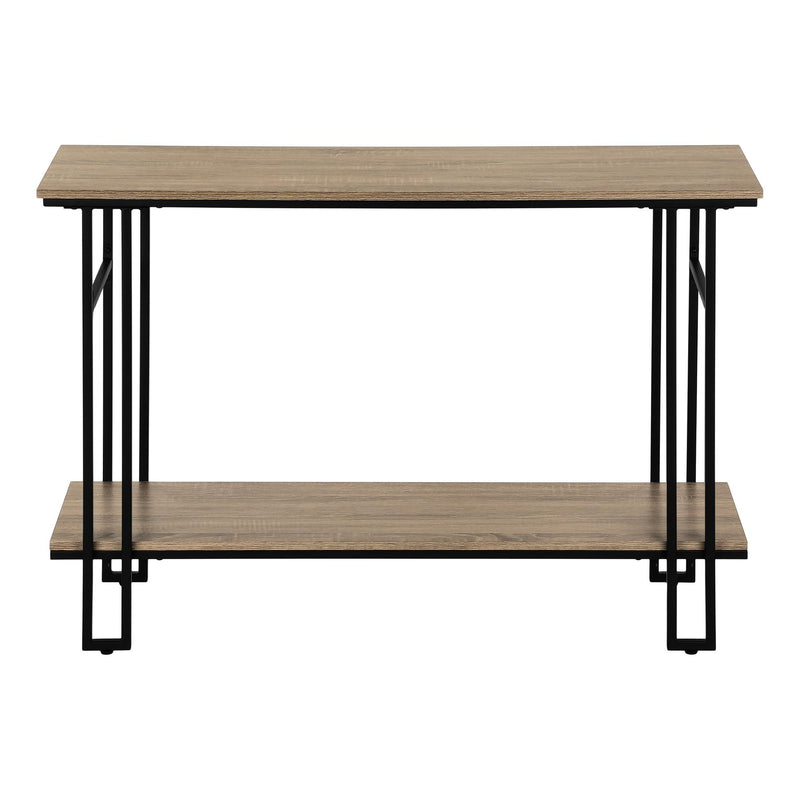 Monarch I 3577 Hall Table - Taupe/Black IMAGE 4