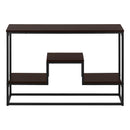 Monarch I 3582 Hall Table - Espresso/Black IMAGE 2
