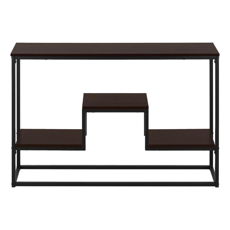 Monarch I 3582 Hall Table - Espresso/Black IMAGE 2