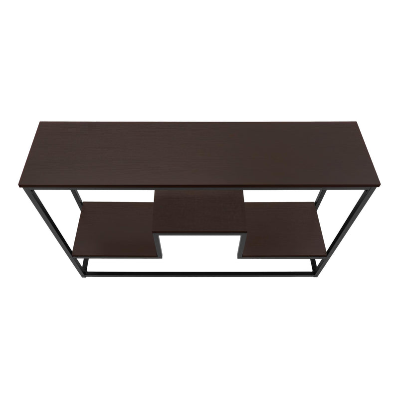 Monarch I 3582 Hall Table - Espresso/Black IMAGE 4