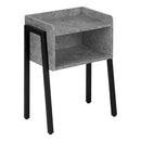 Monarch I 3584 End Table - Grey Stone-Look/Black IMAGE 1