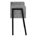 Monarch I 3584 End Table - Grey Stone-Look/Black IMAGE 3