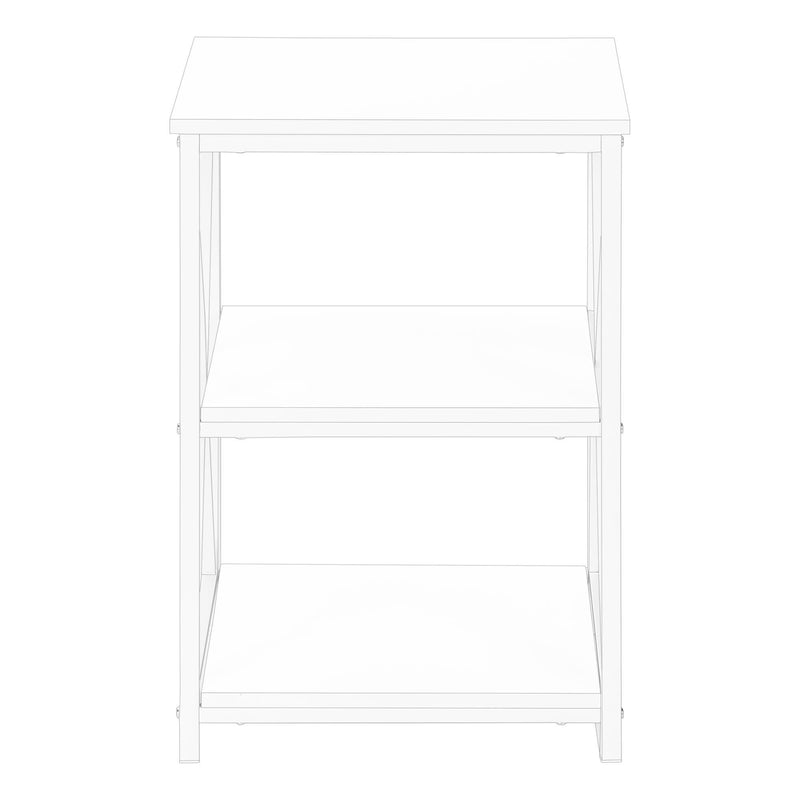 Monarch I 3599 Accent Table - White/White IMAGE 2