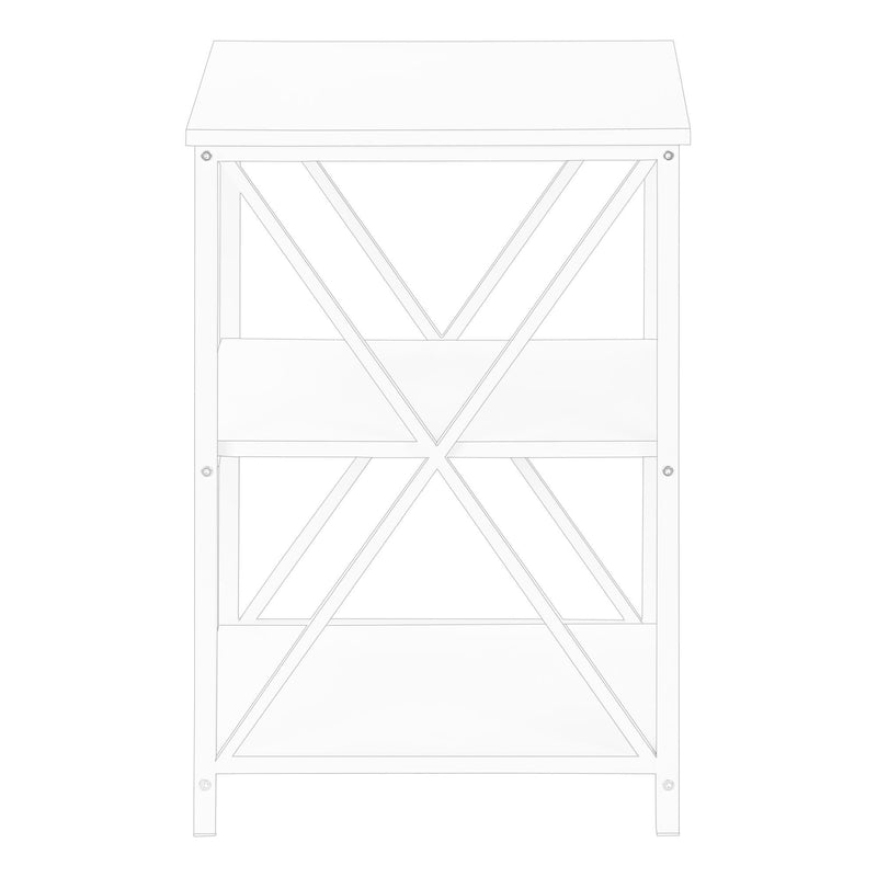 Monarch I 3599 Accent Table - White/White IMAGE 3