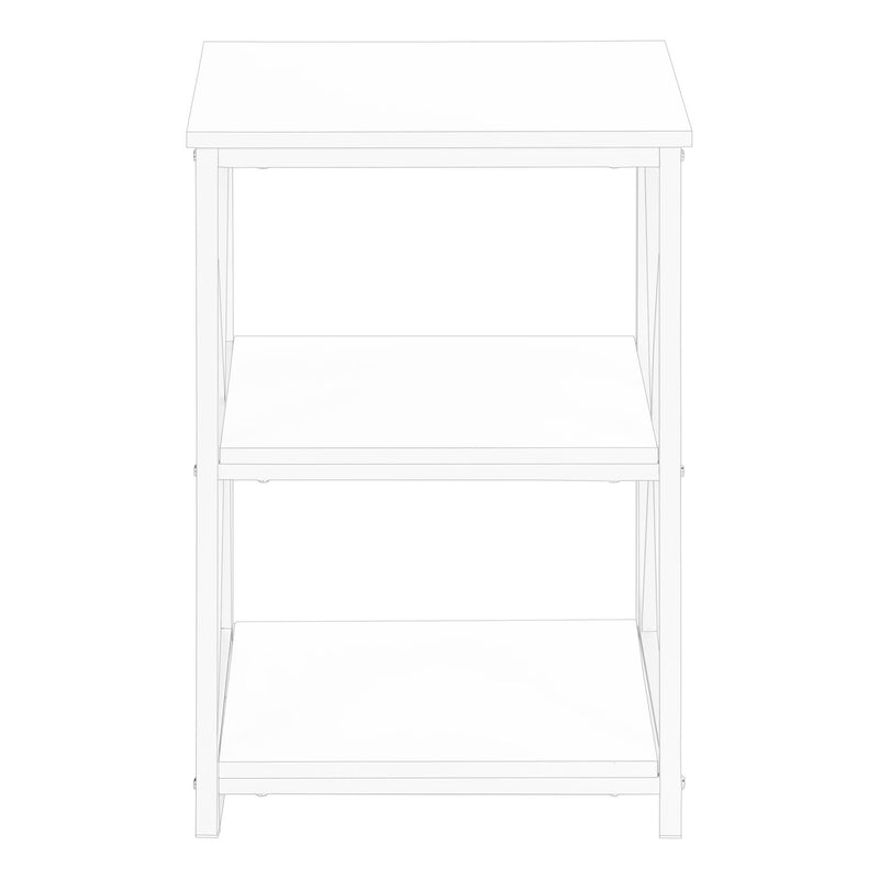 Monarch I 3599 Accent Table - White/White IMAGE 4