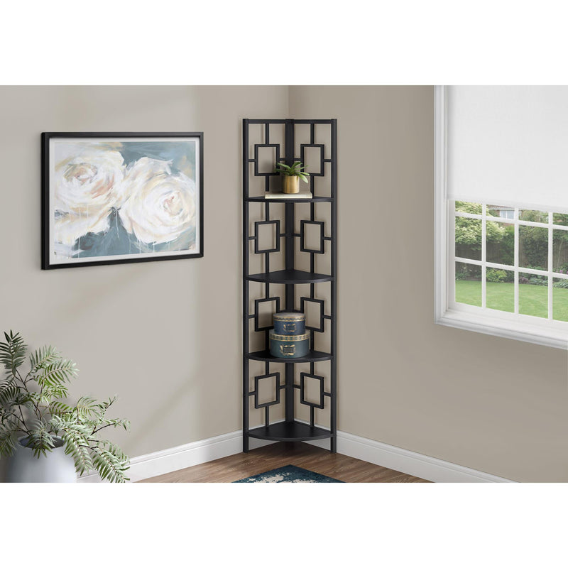 Monarch I 3610 62" Bookcase - Black/Black IMAGE 8