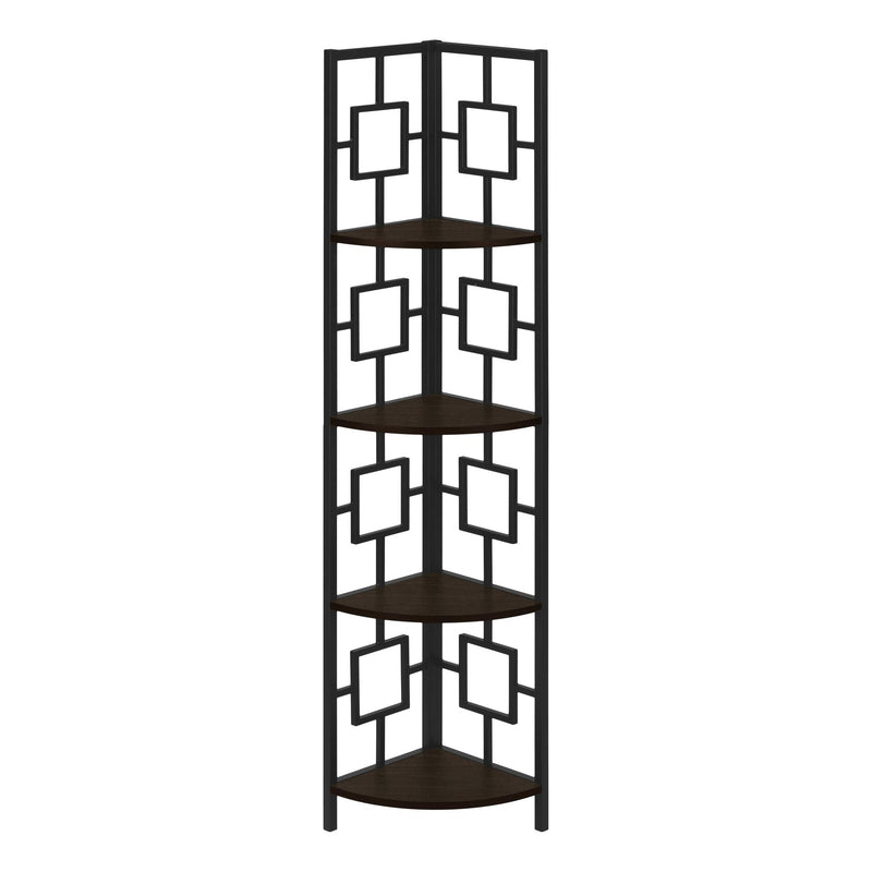 Monarch I 3612 62" Bookcase - Espresso/Black IMAGE 1