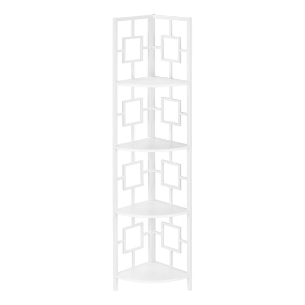 Monarch I 3613 62" Bookcase - White/White IMAGE 1