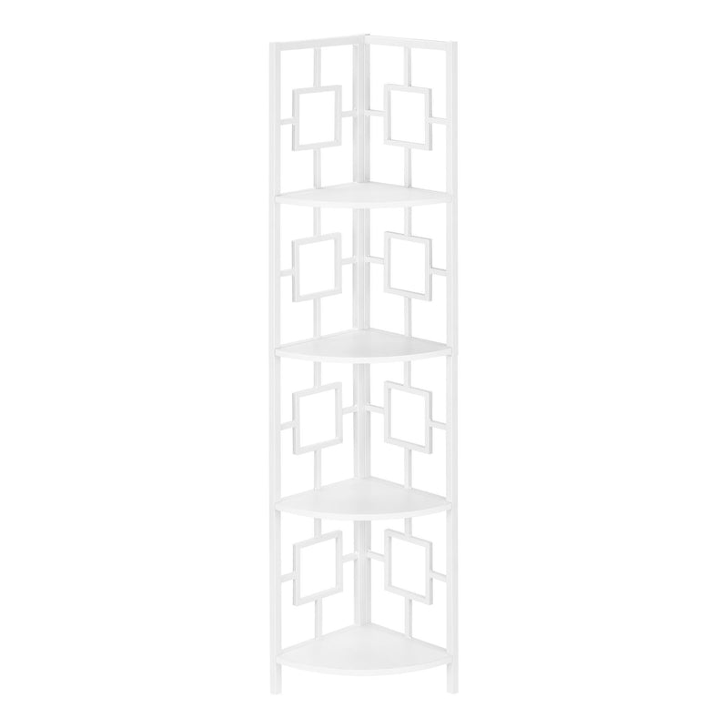 Monarch I 3613 62" Bookcase - White/White IMAGE 1