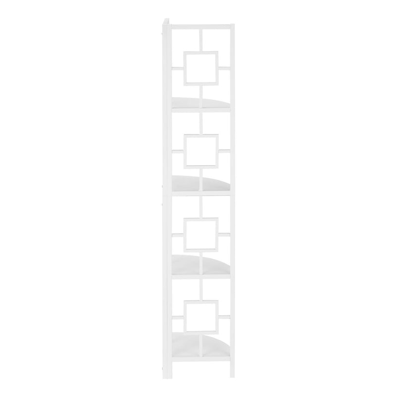 Monarch I 3613 62" Bookcase - White/White IMAGE 4