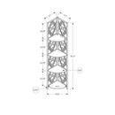 Monarch I 3622 62" Bookcase - Espresso/Black IMAGE 10