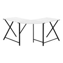 Monarch I 7195 Corner Desk - White/Black IMAGE 5