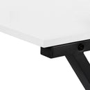 Monarch I 7195 Corner Desk - White/Black IMAGE 6