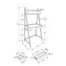 Monarch I 7330 Computer Desk - Black/Black IMAGE 11