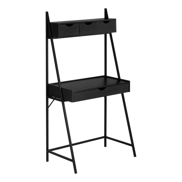 Monarch I 7330 Computer Desk - Black/Black IMAGE 1