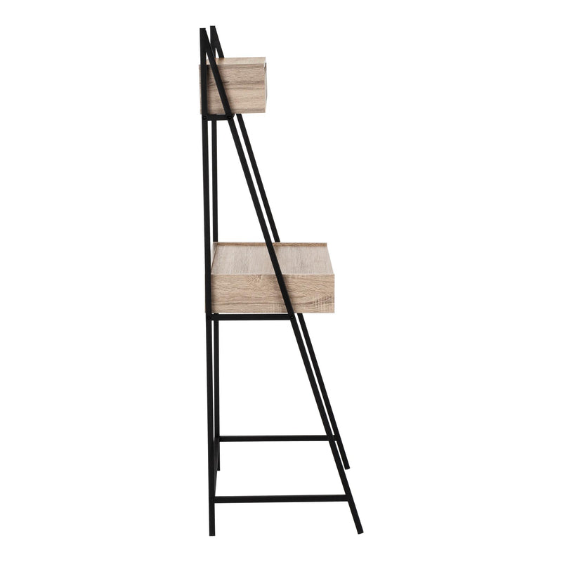 Monarch I 7332 Computer Desk - Dark Taupe/Black IMAGE 4