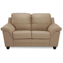 Palliser Huxley Stationary Leather Loveseat 77482-03-TULSAII-SAND IMAGE 1