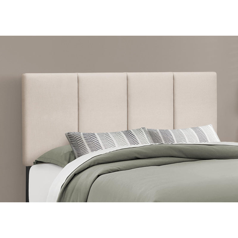 Monarch I 6026Q Queen Bed - Beige Linen IMAGE 3