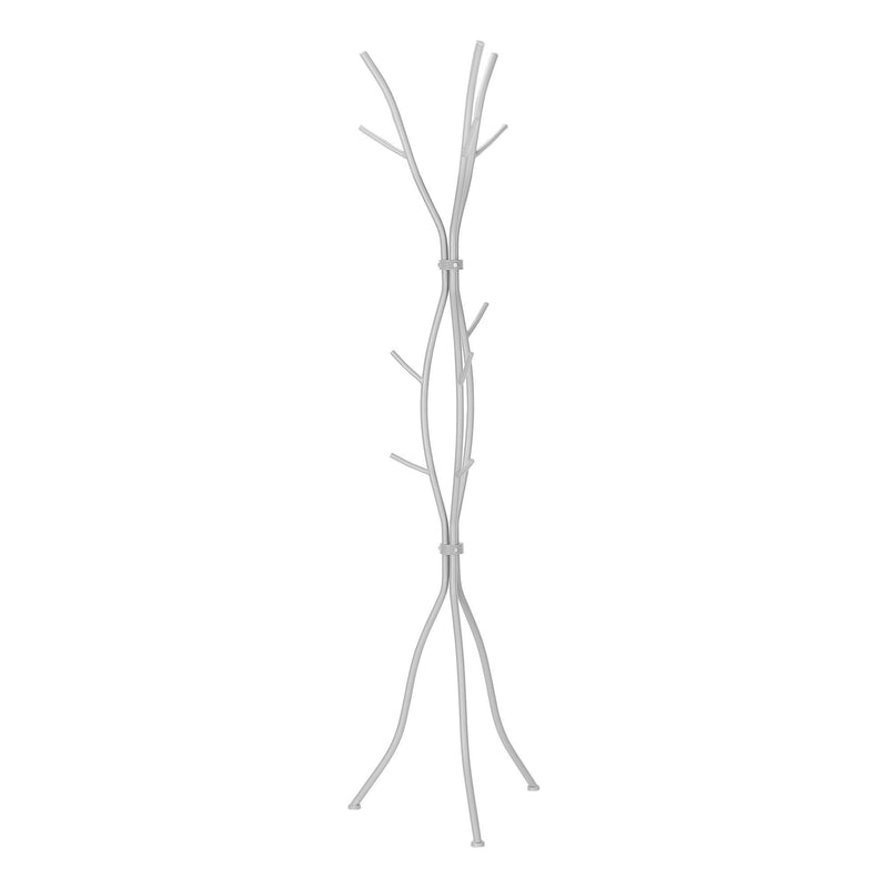 Monarch I 2061 74" Coat Rack - Hammered Silver IMAGE 2
