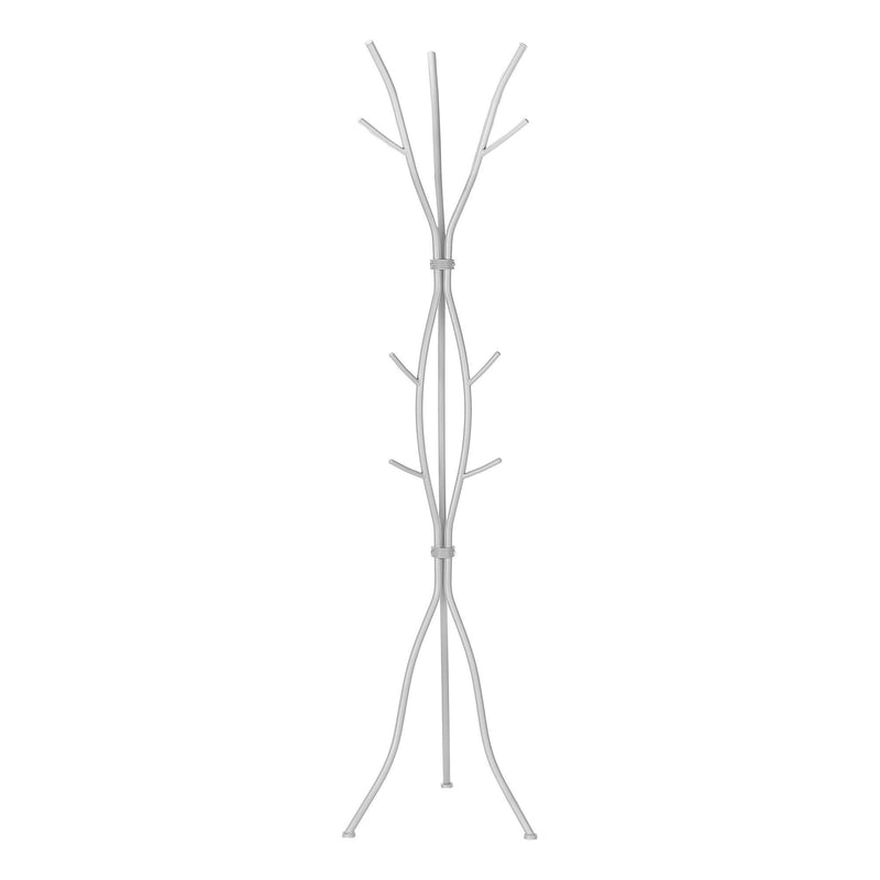 Monarch I 2061 74" Coat Rack - Hammered Silver IMAGE 3