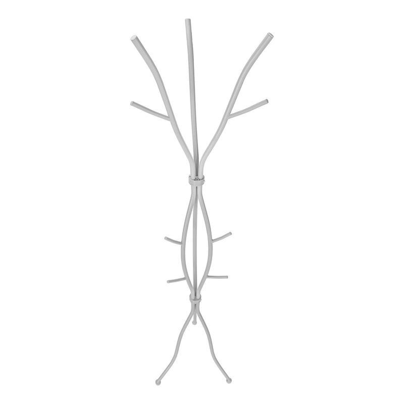 Monarch I 2061 74" Coat Rack - Hammered Silver IMAGE 5
