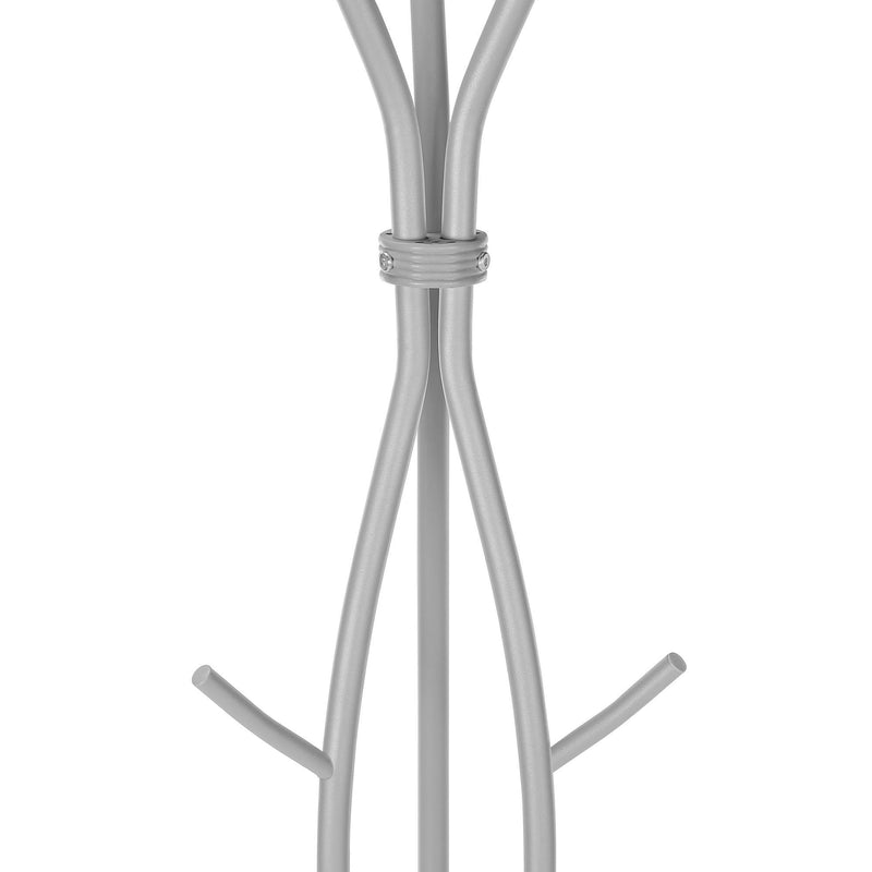 Monarch I 2061 74" Coat Rack - Hammered Silver IMAGE 6