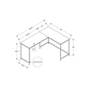 Monarch I 7390 58" Computer Desk - Espresso/Black IMAGE 10