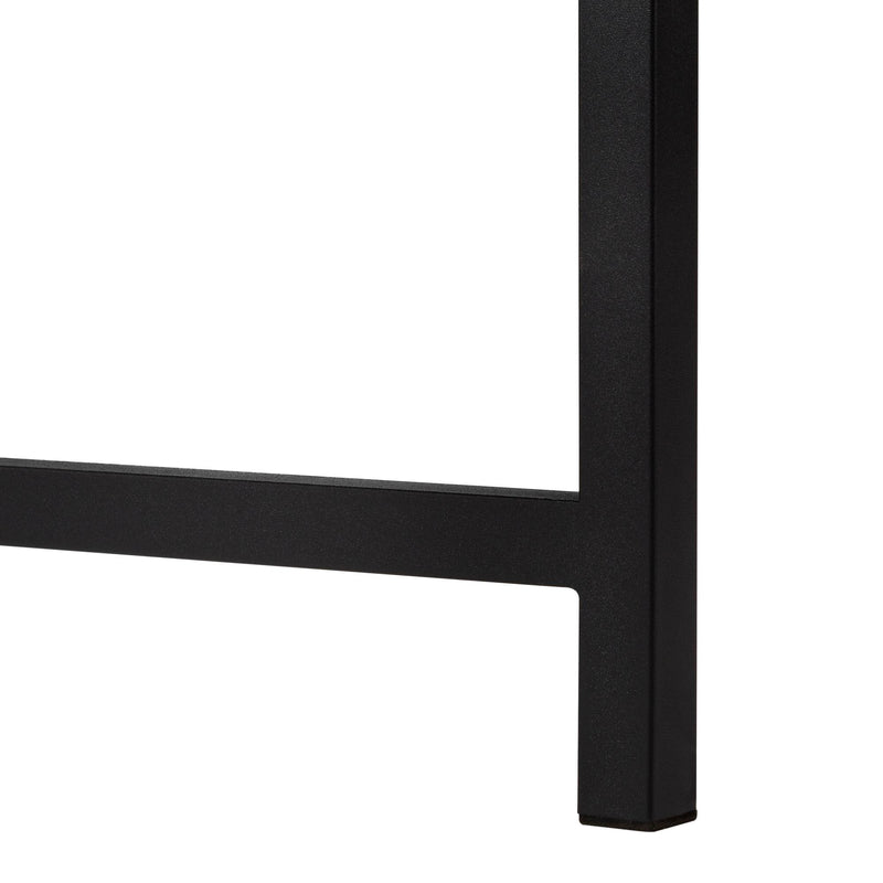Monarch I 7392 58" Computer Desk - Grey Stone-Look/Black IMAGE 7
