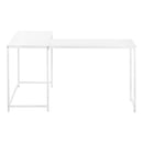 Monarch I 7395 58" Computer Desk - White/White IMAGE 2