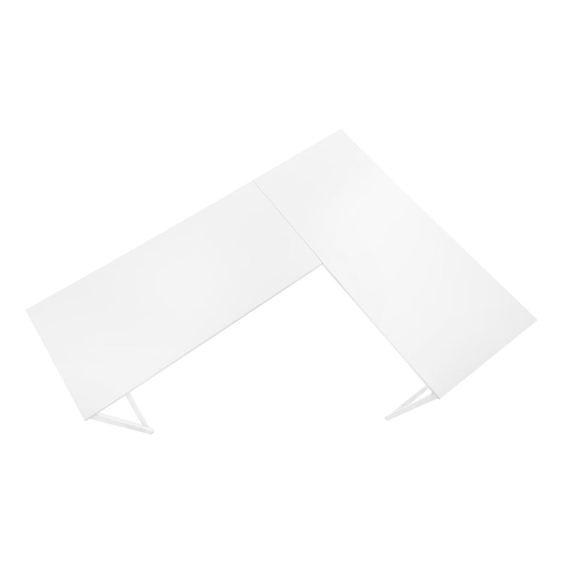 Monarch I 7395 58" Computer Desk - White/White IMAGE 3