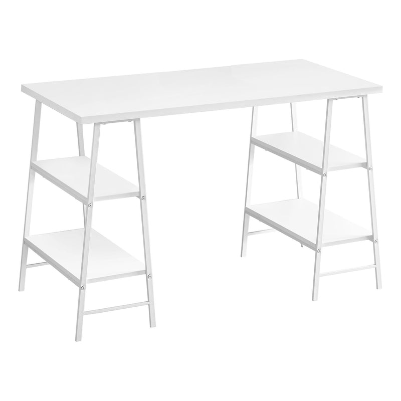 Monarch I 7521 Computer Desk - White/White IMAGE 1