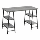 Monarch I 7524 Computer Desk - Grey/Black IMAGE 1