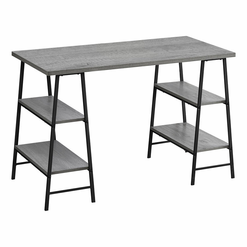 Monarch I 7524 Computer Desk - Grey/Black IMAGE 1