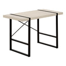 Monarch I 7659 Computer Desk - Modern Taupe/Black IMAGE 1