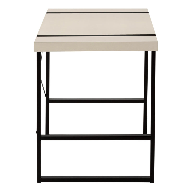 Monarch I 7659 Computer Desk - Modern Taupe/Black IMAGE 4