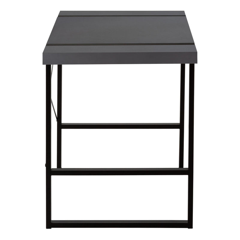 Monarch I 7660 Computer Desk - Modern Grey/Black IMAGE 4