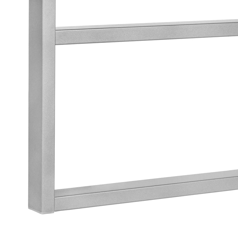 Monarch I 7662 Computer Desk - Grey Conctrete-Look/Silver IMAGE 7