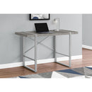 Monarch I 7662 Computer Desk - Grey Conctrete-Look/Silver IMAGE 8