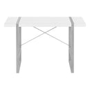 Monarch I 7663 Computer Desk - White/Silver IMAGE 2