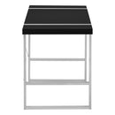 Monarch I 7664 Computer Desk - Black/Silver IMAGE 4