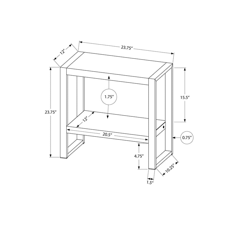 Monarch I 2862 Accent Table - Black/Black IMAGE 10