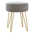 Monarch I 9003 Ottoman - Grey/Gold IMAGE 1