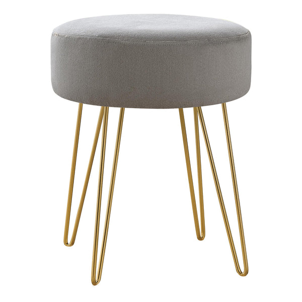 Monarch I 9003 Ottoman - Grey/Gold IMAGE 1
