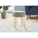 Monarch I 9003 Ottoman - Grey/Gold IMAGE 2